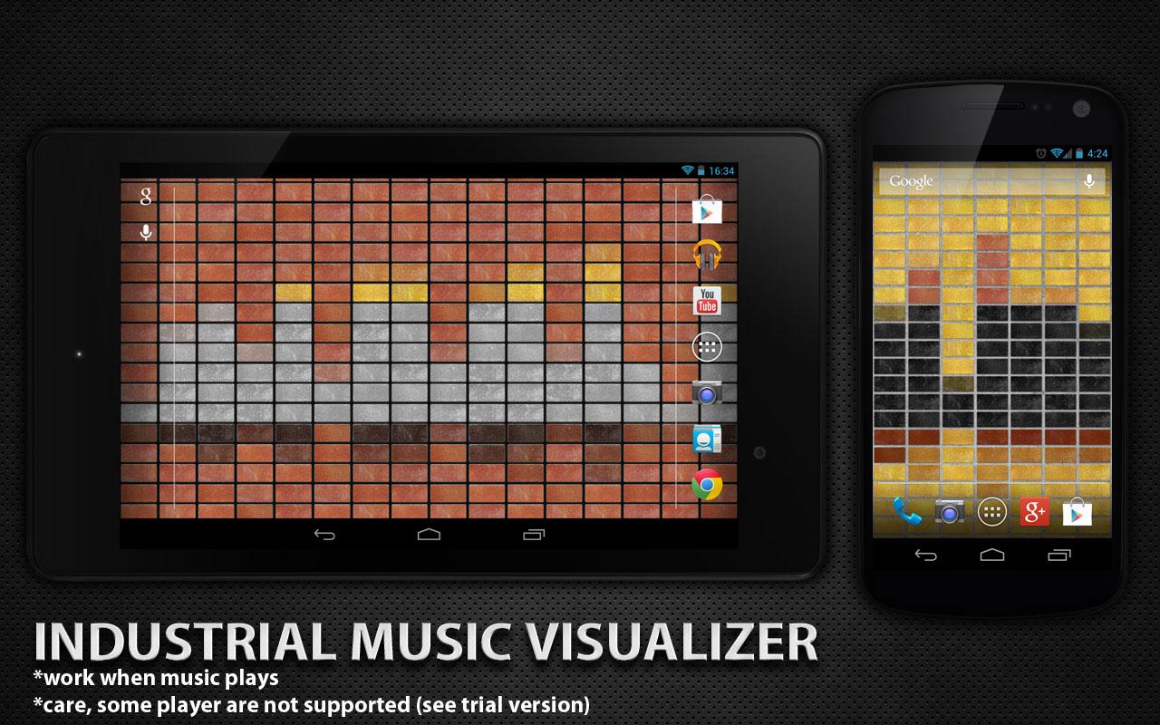 Android application Industrial Music Visualizer screenshort