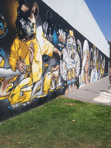 Graffiti Sports Mural