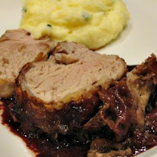 Pork Tenderloin with Merlot-Shallot Sauce