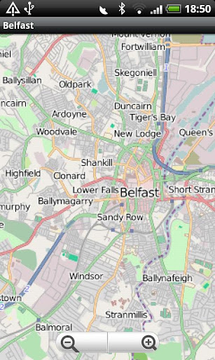 Belfast Street Map