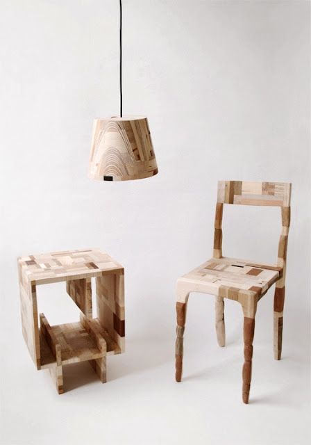 Wooden Patchwork Eco Furniture - by Amy Hunting