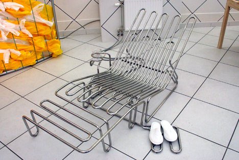 スチームヒートなイス。[Steam heater chair]