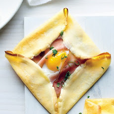 Ham and Egg Crepe Squares