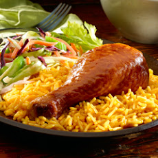 Rotisserie Chicken With Buffalo Rice & Ranch Slaw 