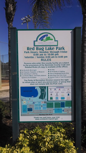 Red Bug Lake Park Sign