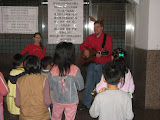 Bethanie and Scott teaching some songs