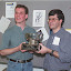 Chip Nimick presenting the Peter Lyman award to Eric Hernady