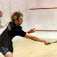 Will Newnham stretches against Gavin Lee Perrett