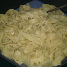 Homemade Cilantro & Minced Onion Noodles