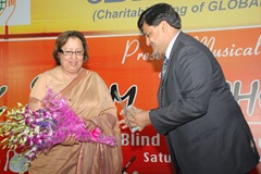 Nazma Heptulla with Rakesh Garg