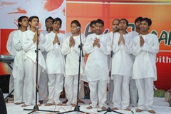 Children of Blind Relief Association performing Vandana