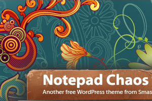 Notepad Chaos - бесплатная wordpress тема