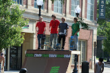 Skater nehmen Ihre Positionen ... Foto: Billy Bacon