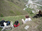 looking down on our resort