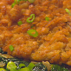 Veal and Creamed Spinach