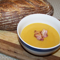 Gingered & Curried Butternut and Potato Soup