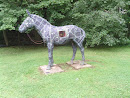 Golden Horse Heart Statue