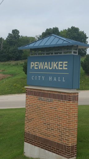Pewaukee City Hall Sign