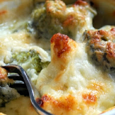 Broccoli and Cauliflower Gratin