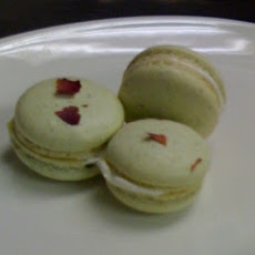 Pistachio Rose Macarons