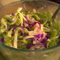 Hot Sweet and Sour Sauerkraut and Cabbage Salad