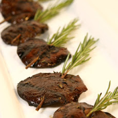 Grilled Shiitake Mushrooms on Rosemary Skewers