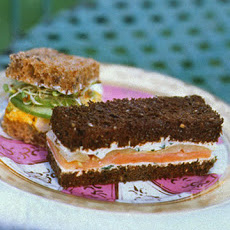 Smoked Salmon and Endive Tea Sandwiches