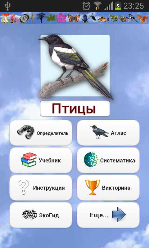 Android application EcoGuide: Russian Birds screenshort