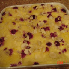 Raspberry Bread & Butter Pudding