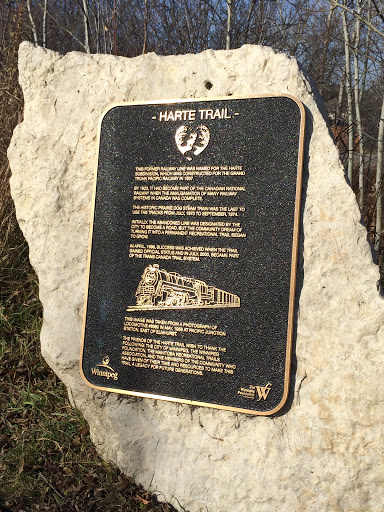 Harte Trail plaque