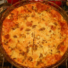 Christmas egg pie