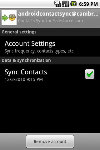 Contact Sync for Salesforce