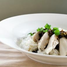 Poached Chicken with Ginger and Scallion Sauce