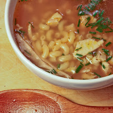 Roasted Garlic, Onion & Chicken Soup
