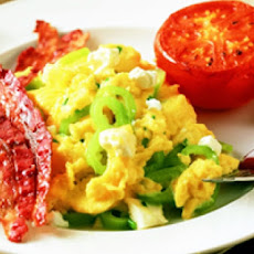 Feta, Banana Peppers and Chives Scrambler