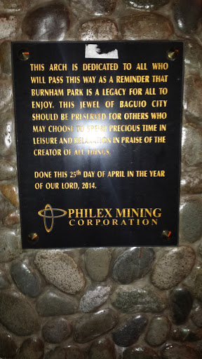 Philex Mining Arch Marker