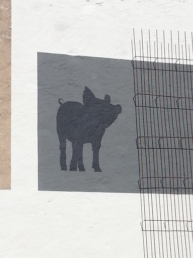 Graffiti Black Pig