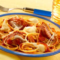 String Cheese Spaghetti & Meatballs