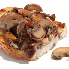 Sautéed Mushroom and Pancetta Bruschetta Recipe