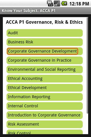 ACCA P1 Govern Risk Ethics
