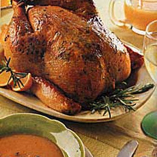 Roast Chicken with Rosemary-Orange Butter