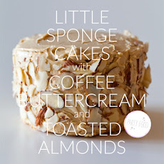 Little Sponge Cakes with Coffee Buttercream and Toasted Almonds