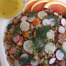 Buckwheat Tabbouleu with Roasted Young Turnips and Crunchy Radishes