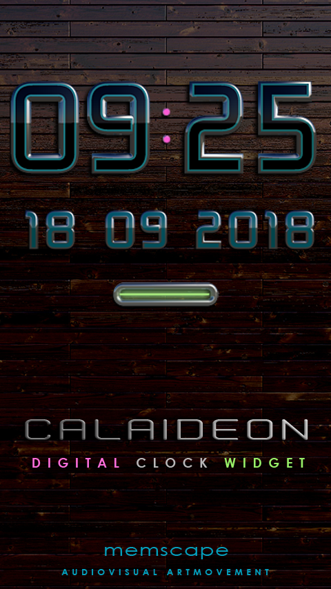 Android application CALAIDEON Digital Clock Widget screenshort