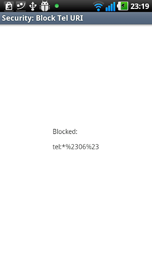 Security: Block Tel URI