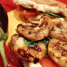 Grilled Eggplant (Aubergine) and Mozzarella Sandwiches