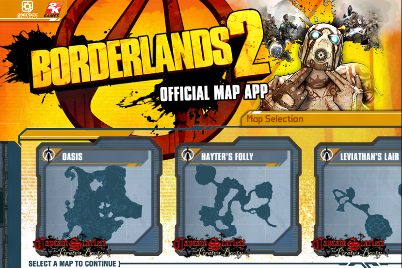 Android application Borderlands 2 GotY Map App screenshort