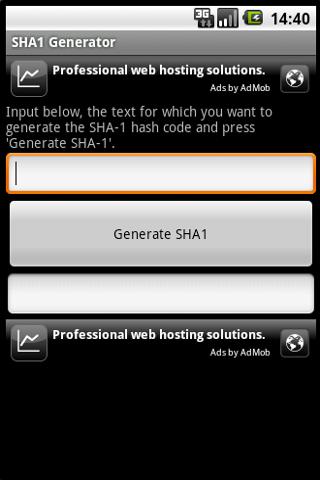 SHA-1 Generator