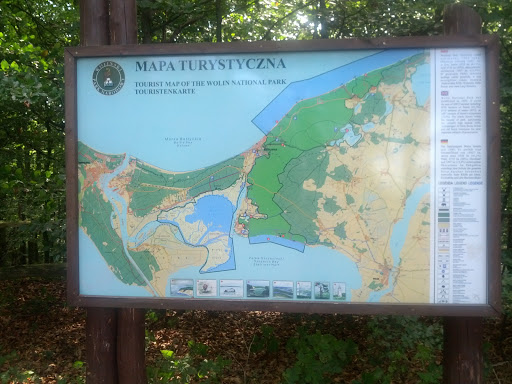 Tourist Map of the Wolin National Park