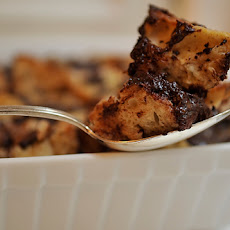 Bourbon Chocolate Bread Pudding